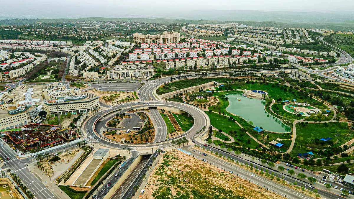 View over central Modiin